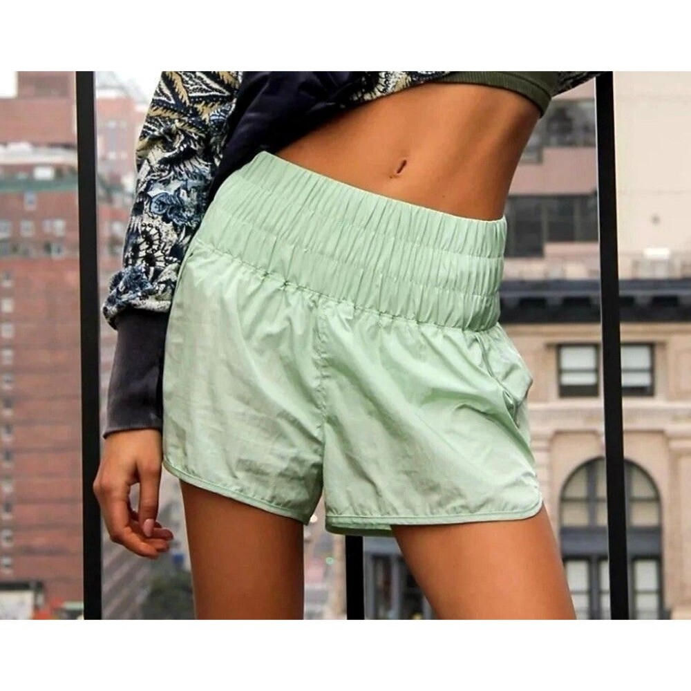 Free People FP Movement The Way Home Shorts Small Green Athletic